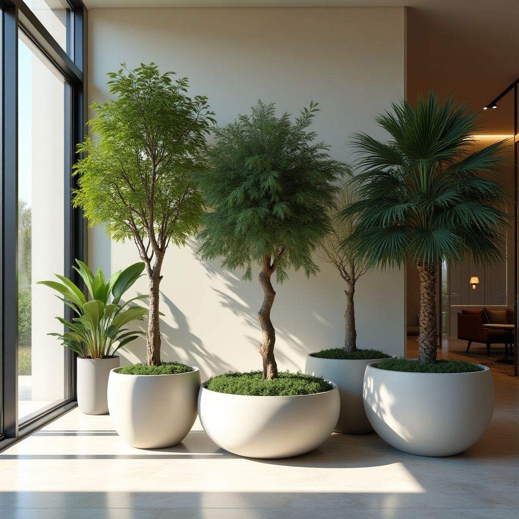 Collezione di alberi ornamentali